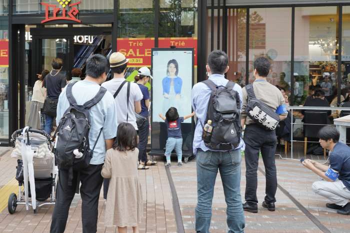 AI＋デジタルサイネージの実証実験