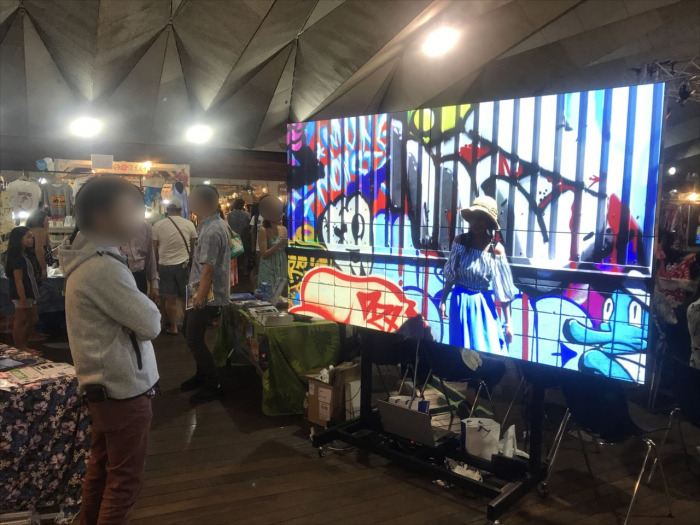 イベントを華やかにする巨大モニター