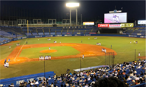 白熱した好試合、都内でのナイトゲームということもあり、たくさんのご来場を頂きました。