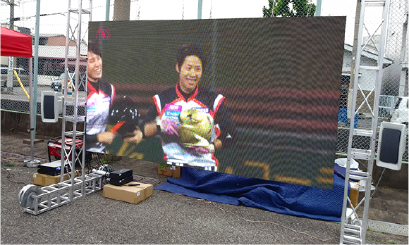 一宮市民球場での日本女子プロ野球リーグ様へのスポンサー活動