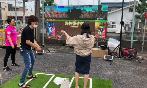 一宮市民球場での日本女子プロ野球リーグ様へのスポンサー活動