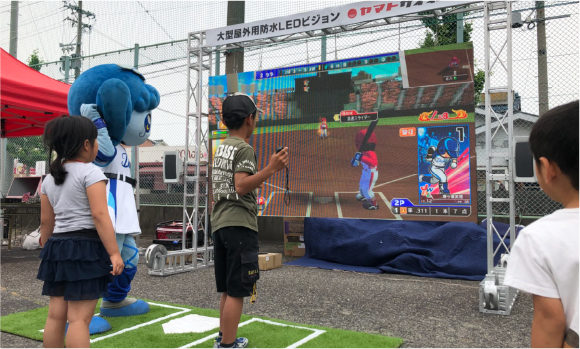 一宮市民球場での日本女子プロ野球リーグ様へのスポンサー活動
