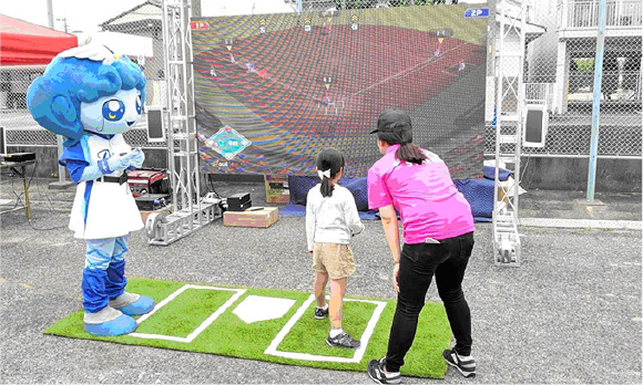 一宮市民球場での日本女子プロ野球リーグ様へのスポンサー活動