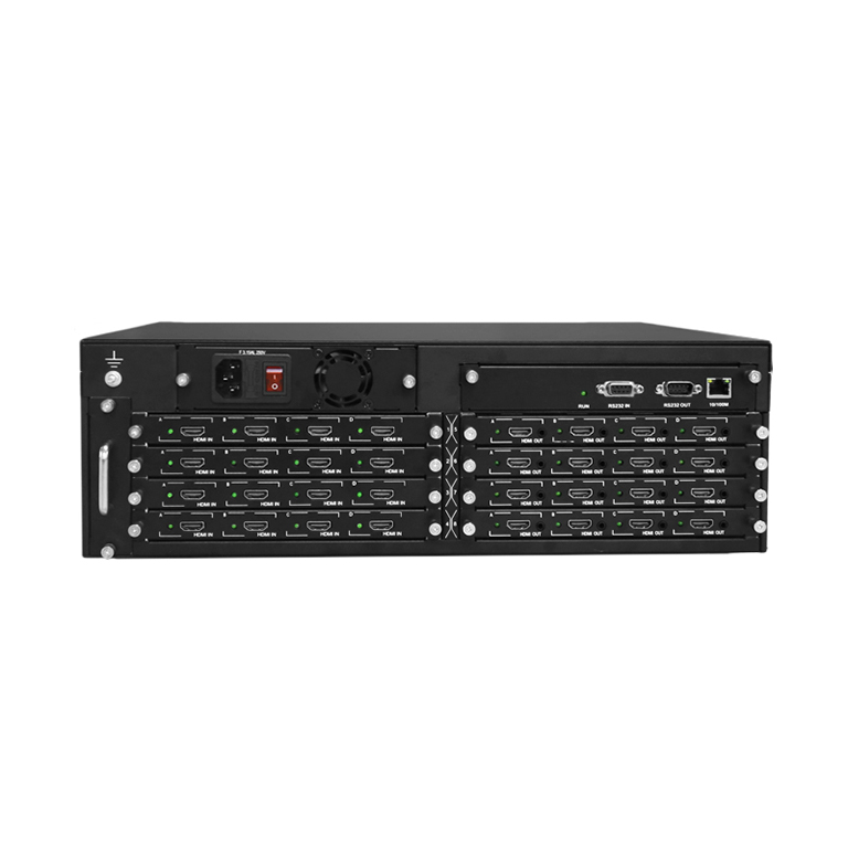 マルチディスプレイ用12入力12出力シームレスマトリックススイッチャー YSM-16B-12H-12H