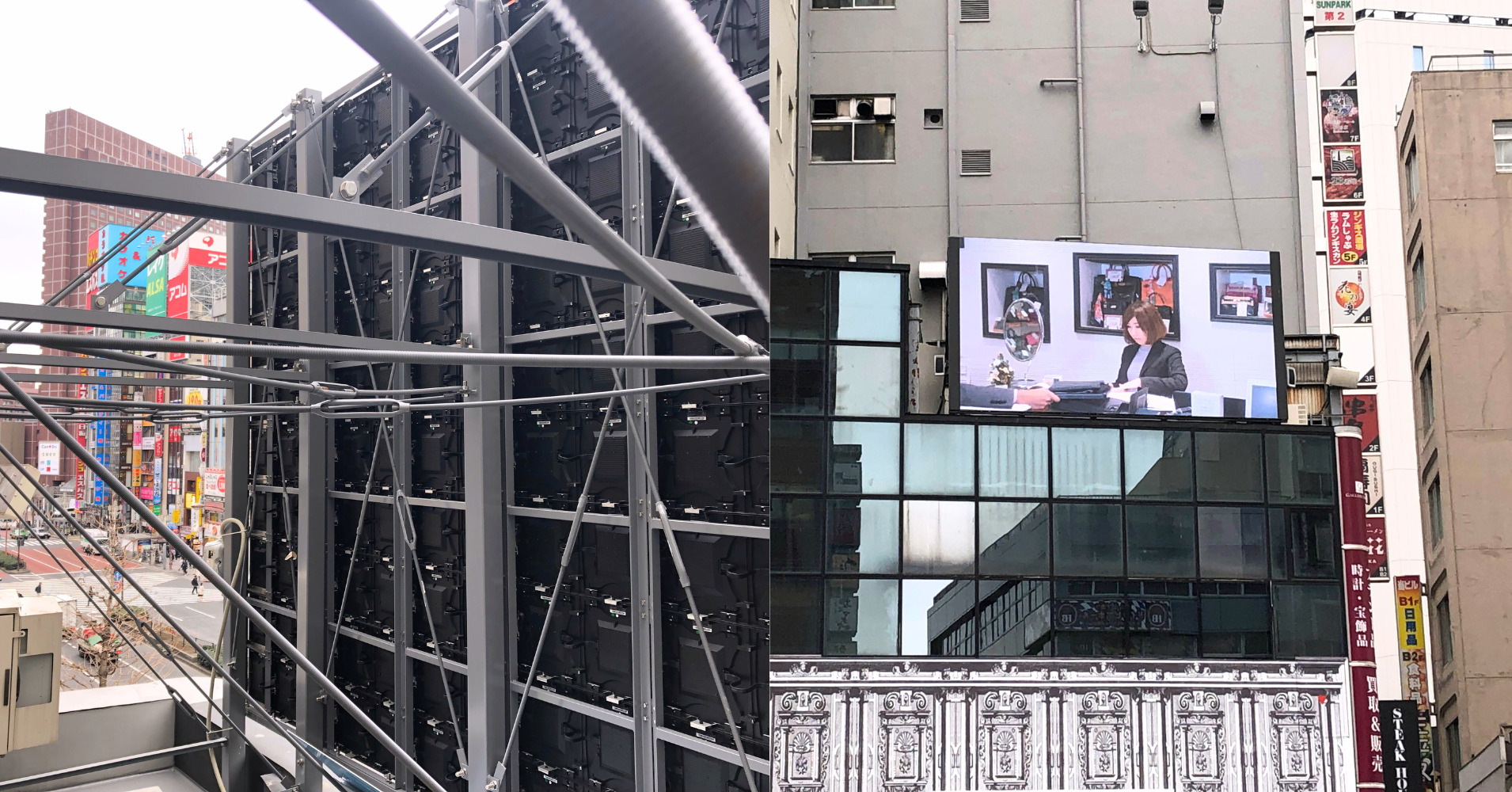 架台(スタンド)と共に路上や屋上にLEDビジョンが設置できますか?
