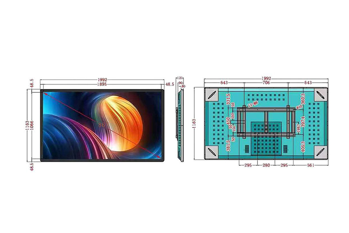 86インチAndroid搭載壁掛屋内用デジタルサイネージ YSD-ID8600Z【台数制限有】