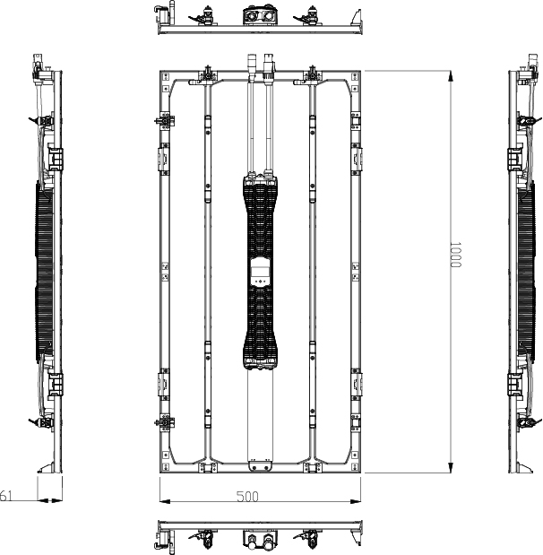 屋外用7.8mmピッチ透過型LEDビジョン YSL-OD8000D-CTR