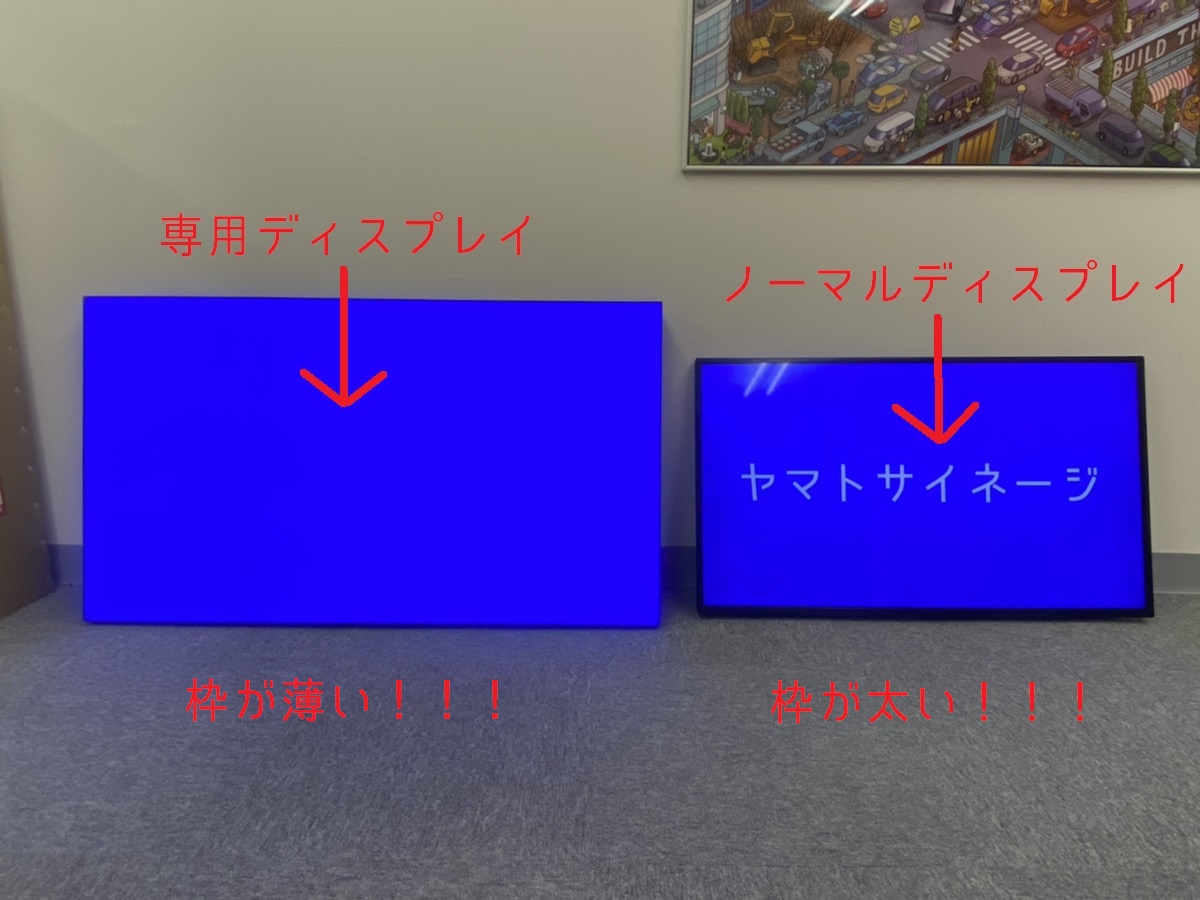 ノーマルディスプレイとマルチディスプレイ