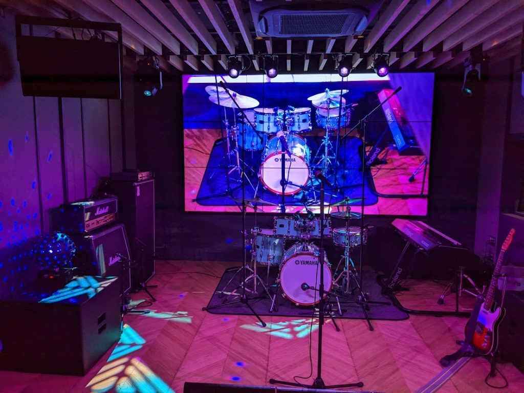 ライブの背景用大型モニター