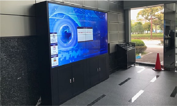 企業エントランスでの活用
