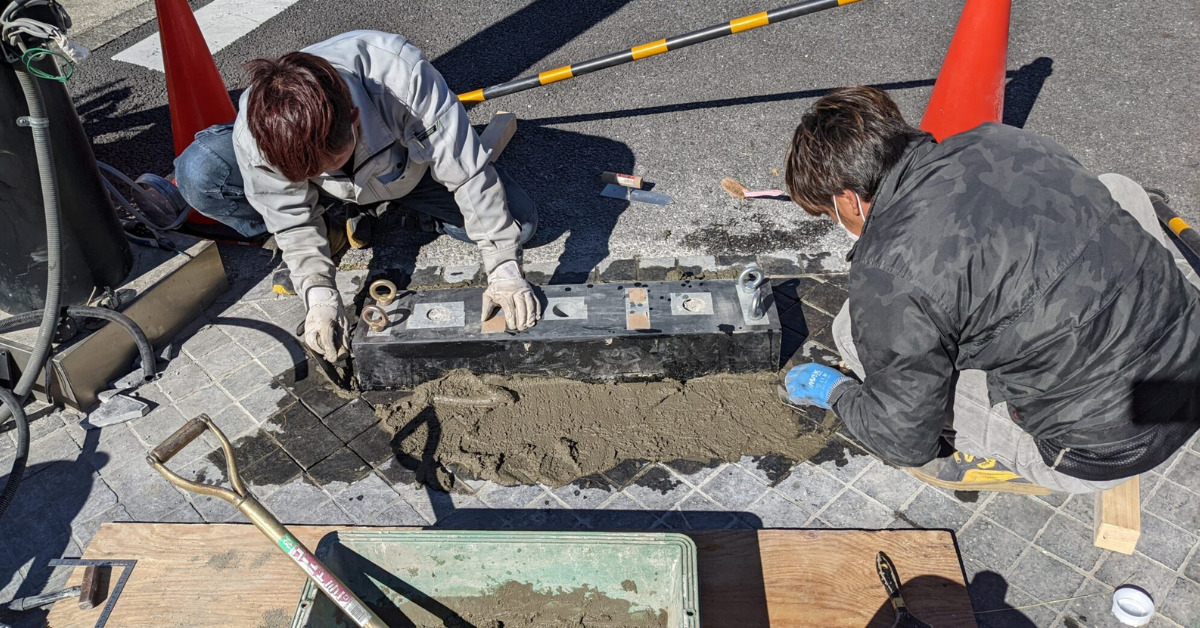 基礎工事の写真