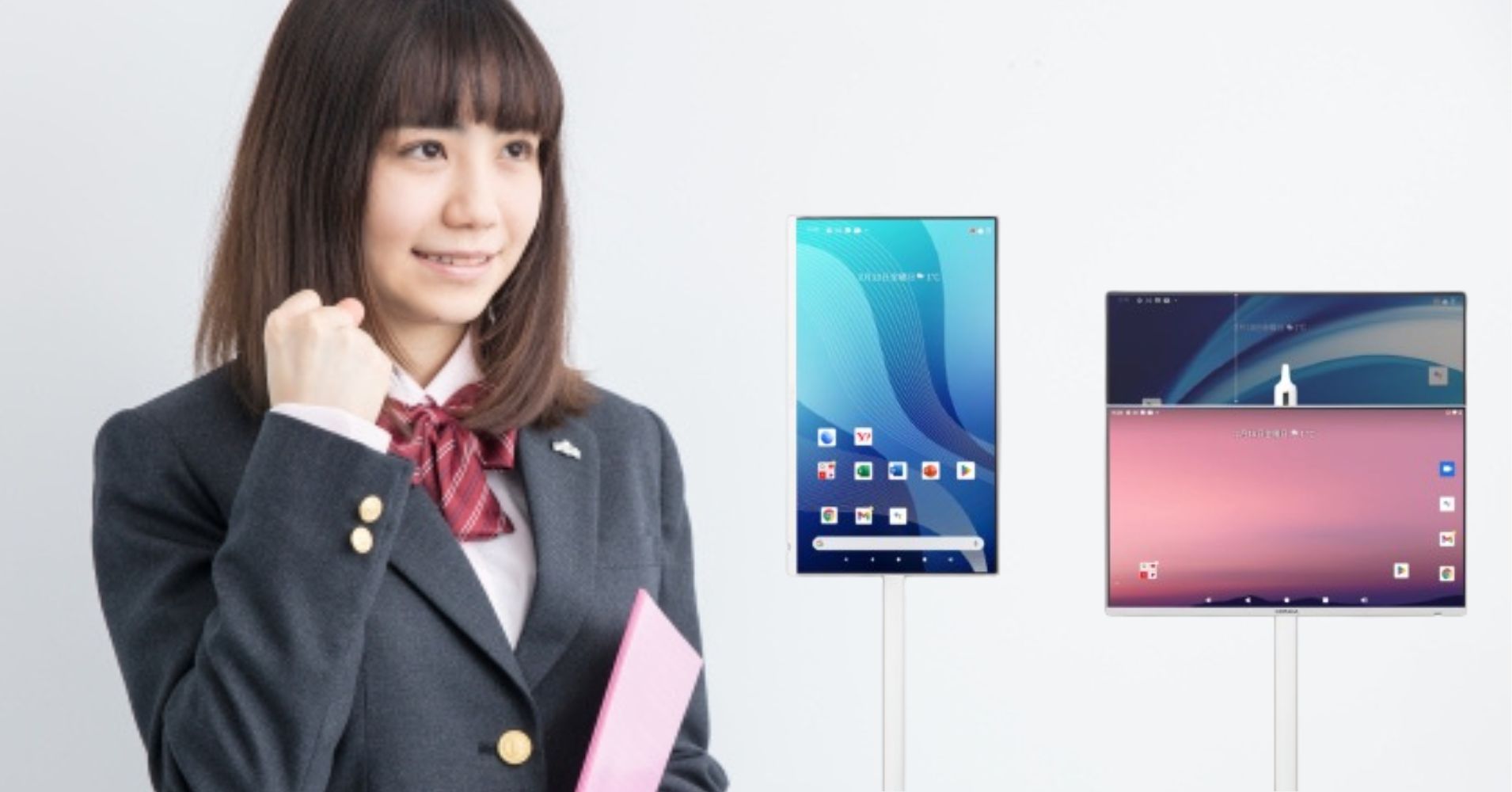 デジタルサイネージ　学習塾、予備校