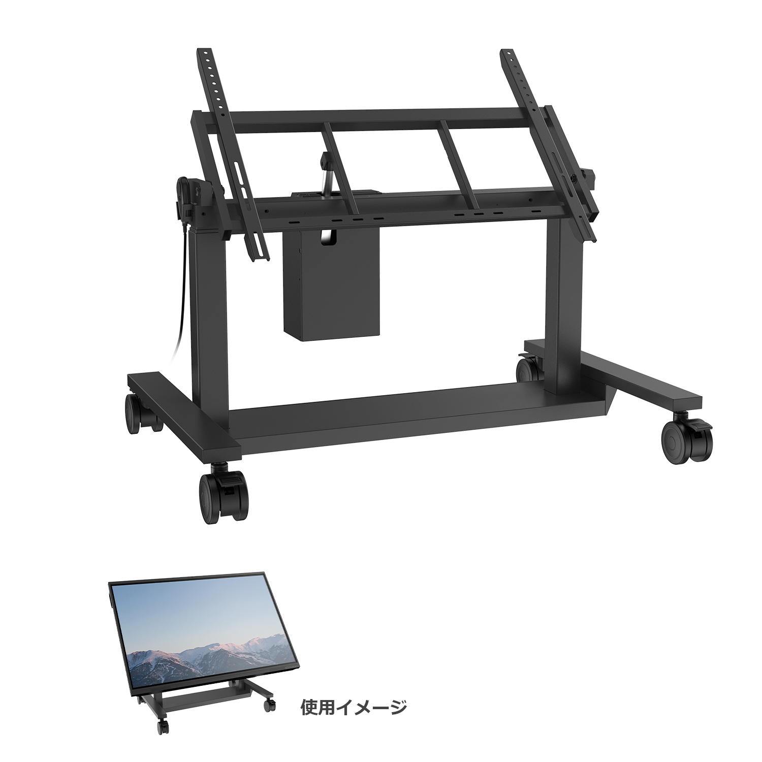 電動移動式ディスプレイスタンドYSP-EST11